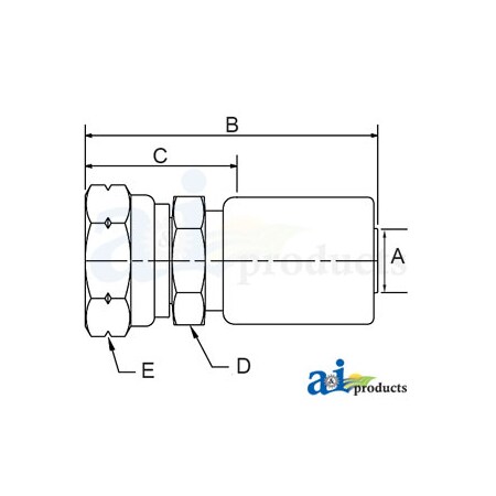 A & I Products (HC-M-BSPT) Male BSP Taper Pipe - Rigid - Straight 3" x5" x1" A-M-BSPT-04-06